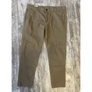 Plaid & Plain Men's Skinny Stretchy Khaki Pants  Slim Fit‎ Slacks  36Wx28L